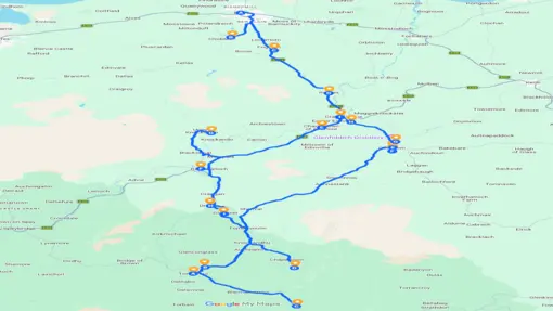 Speyside Tour Route Map
